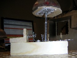 The locking mechanism, open