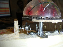 The locking mechanism, locked