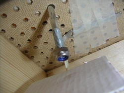 Switch under the game board
