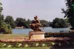 The Parc de la Tte d'Or's entrance statue.