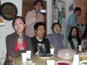 Chinese friends and Dipak taking a shot with the camera.